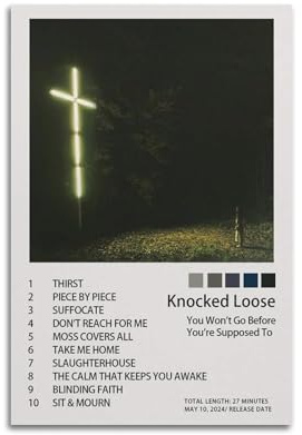 Kunstdruck Knocked Loose You Won't Go Before You're Supposed ToArt, moderne Familienschlafzimmer-Dekoration, Posterdruck, Wohnzimmer, Ästhetik, Leinwand, Wand, Jugendliche, Mädchen, Schlafsaal,