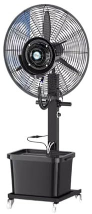 XUJUAN-0227 Industrial Floor Fan Industrial Chiller Large Water Air Conditioning Fan Outdoor Water Refrigeration Fan Spray Air-conditioning Fan Plant Cooling Artifacts Heavy-Duty Fan(Large)
