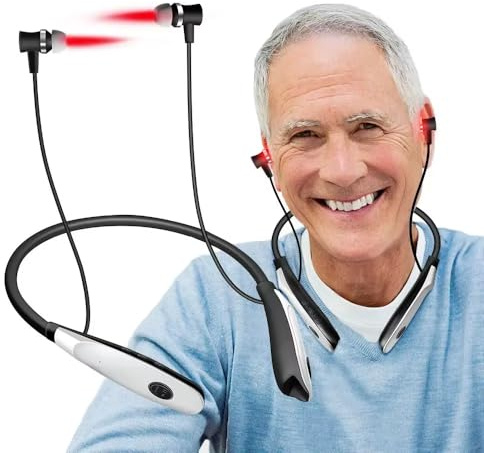 Rotlicht Ohrstöpsel zur Tinnitus Linderung – Beruhigt Ohrgeräusche & Fördert Erholung