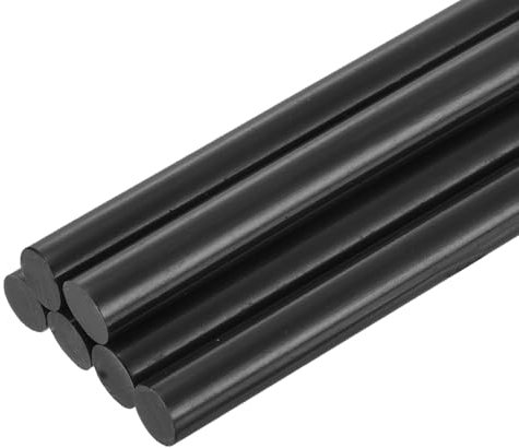 QUARKZMAN 6 Pièces Bâtons de Colle Chaude pour Pistolet, 11mm x 100mm Recharge Universelle pour Pistolet à Colle pour Bricolage, Artisanat, Réparations, Loisirs Créatifs, Décoration, Noir