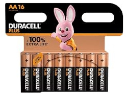 16 x Duracell AA-Plus (1 blister card with 16 batteries) 16 batteries type (LR6/MN1500)