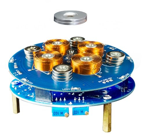 Tixqeaif DIY Magnetic Levitation Kit Experiment Soldering Project Practice Solder Assembly 2-5W 150G Load Magnet Electronic Kit