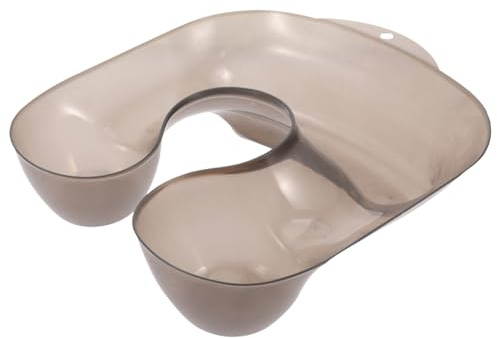 TOGEVAL Nackenstütze zum Haarewaschen und Dauerwellen Tragbares Pvc Haartablett mit Rillendesign Salongeeignet für Haarfärbung und Styling Leicht über Schulter Badehilfsmittel für Zuhause