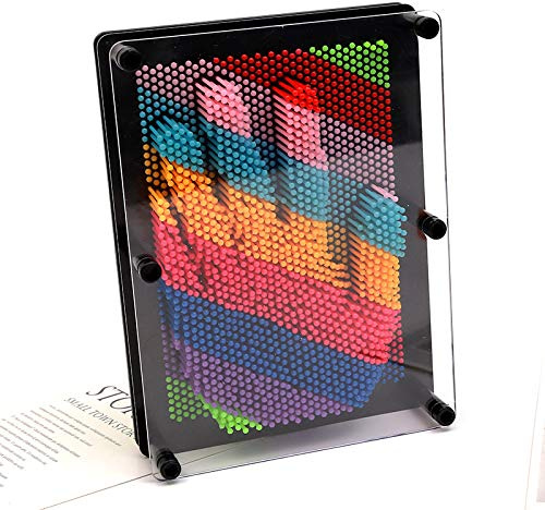 Large 3D Pin Art Board Toy - Colorful Pin Impression Desk Toys for Kids & Adults - Creative Sculpture Gadget for Sensory Play - Fun Office & Bedroom Decor - Unique Gift for Boys, Girls & Teens