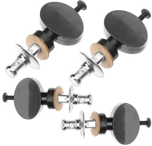 Toyvian 4 Pezzi Piroli per Accordatura Ukulele, Meccaniche Corpo in Metallo, Pulsanti per Chiavi di Accordatura Resistenti e Regolabili, Accessori per Strumenti a Corda, Ricambi