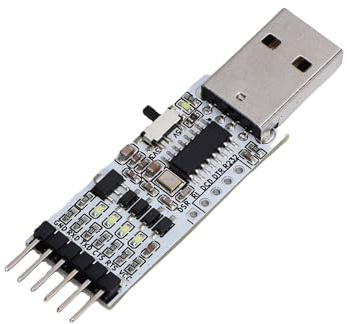 Aolidsive USB-zu-TTL-Seriell-Konvertermodul, 3,3 V, 5 V, USB-TTL-Adapter mit DIP-Schalter für Computer-Elektronik-Enthusiasten