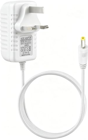 15W 12V 1.25A Power Supply Charger for Echo Dot 3rd 4th 5th Gen, 15W AC Adapter with 4.0×1.7mm Plug, Power Cable Replacement for Show 5 1st 2nd Gen, Spot, TV Cube, Dot 3rd 4th Gen Charging Cord, 1.5M