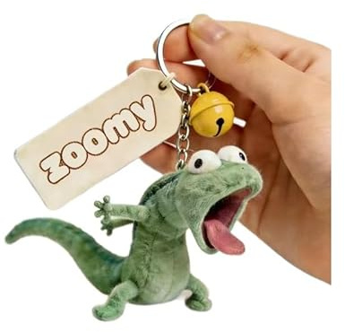 Generisch Lizard Schlüsselanhänger Lustig mit Herausgestreckter Zunge, 10cm Schlüsselanhänger Plüsch, Niedliches Lizard Anhänger Tasche, Tier Handtaschen Anhänger für Taschen Rucksäcke & Schlüsse