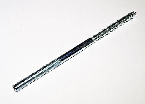 50 Stück Stockschrauben M8 x 200, Stahl verzinkt, mit Torx und Sechskant am Schaft