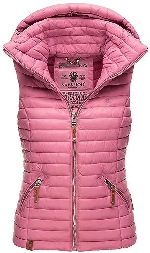 Navahoo - Gilet trapuntato da donna per la stagione primaverile, B696, rosa antico, S