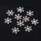 POFET Bottoni a forma di fiocco di neve, 14 mm, 10 pezzi, per scrapbooking, artigianato, decorazione per capelli