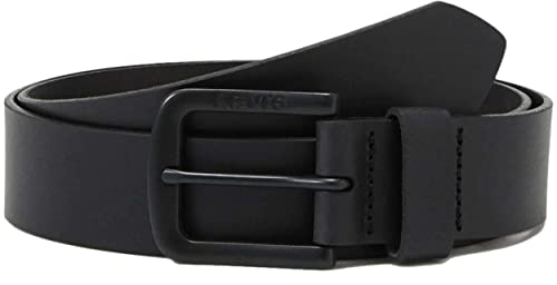 Levi's Men's Seine Metal Belt, Regular Black, 70