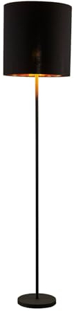 Lindby Stehlampe Nymar (Modern) in Schwarz aus Textil (1 flammig, E27) - Stehleuchte Floor Lamp Standleuchte Wohnzimmerlampe Licht nach oben & unten Wohnzimmerleuchte