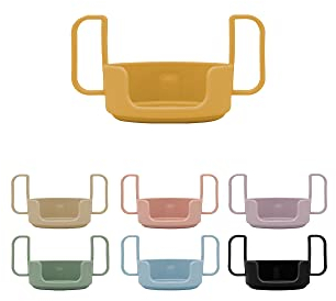 Design Letters Griff für Baby und Kinder Trinkglas in Tritan (Senffarben) - BPA-frei, BPS-frei und EA-frei. Erleichtert dem Kind das Trinken des Glases, spülmaschinenfest, leicht, 20 g