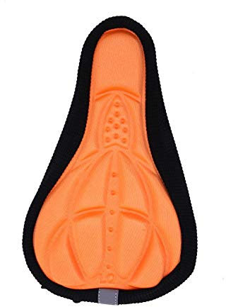 fahrradsattel Damen bequem weich gelsattel Damen Bike Sitz Abdeckung Bike Gel Sitz Abdeckung BMX Sitz Gel Sitz Abdeckung für Bike Rennrad Sattel orange,28cm