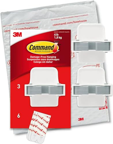 Command 17007-3NA Broom and Mop Gripper, White