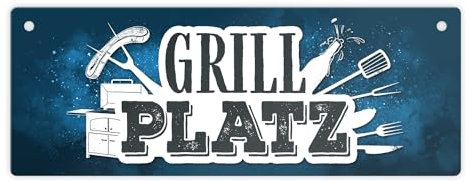 Grillplatz Metallschild XL