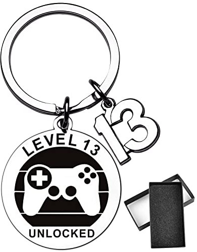 Shoppawhile 13th Birthday Gifts for Girls Boys Presents for 13 Year Old Keyring Gamer Gifts 13th Birthday Gifts