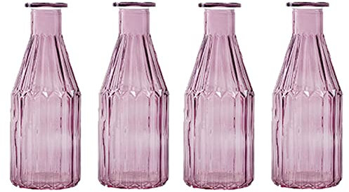 Glas Vase Glasflasche bunt - kleine Vase, Tischdekoration, Glasvasen, Landhaus, Hochzeit Deko