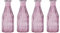 Glas Vase Glasflasche bunt - kleine Vase, Tischdekoration, Glasvasen, Landhaus, Hochzeit Deko
