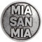 FC Bayern München Anstecker | Brosche | Pin | Mia san mia | Grau | Fußball