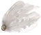 Harilla Weiße Feder Kopfschmuck Fascinator Haarspange Braut Haarschmuck S