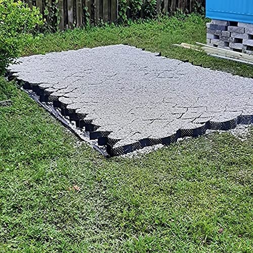 Kiesgitter Erbsenkies Gitter Pflasterstabilisator, Außenterrasse, Auffahrt, Weg Bodenstützende Geogitter Für Die Erosionskontrolle Von Bachläufen Auf Parkplätzen, 5cm ( Color : W x L , Size : 3.5x5 m/