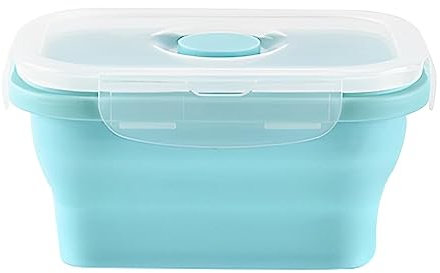 Food Storage Containers | Silicone Food Storage Containers With Lids And Vent | Stackable Refrigerator Kitchen Organizer Keeper, Microwave Freezer Safe