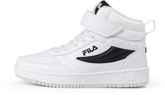 FILA REGA NF Mid Velcro Kids Basket, White-Black, 29 EU