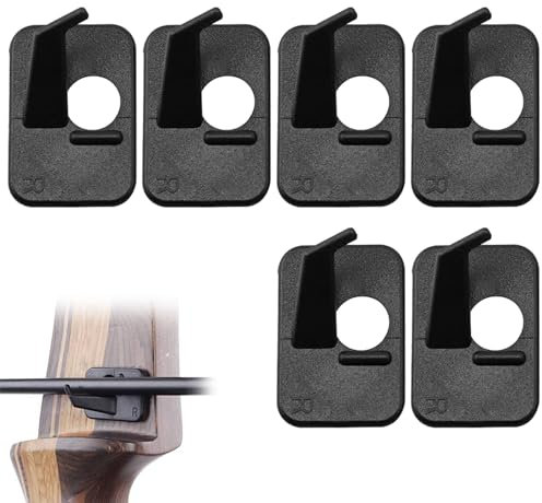 Pfeilauflage für Recurve Bogen, Pfeilauflage, Pfeilauflage für Recurvebogen, Kunststoff Bogenschießen Pfeilstütze für Zusammengesetzte Bögen, Jagdschießen Zielzubehör für Rechte Hand, 6 Stück