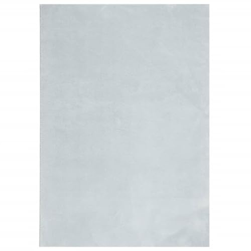 vidaXL Teppich HUARTE Kurzflor Weich und Waschbar Blau 160x230 cm