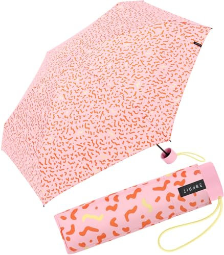 Esprit Super Mini Taschenschirm Petito Memphis Dots - Rose-orange