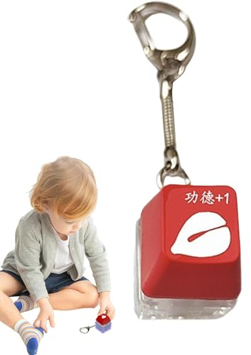 Samuliy Fidget Clicker – Clicking Fidget Toy – Stressabbau-Spielzeug, Fidget Button Schlüsselanhänger Fidgets für Erwachsene Geschenke, um die langweilige Zeit zu vertreiben