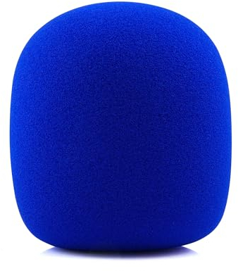 LEFXMOPHY Go Mic Foam for Rode Interview GO Handheld Adaptor for Rode Go II/ME/PRO Wireless Lav Mic, Blue Pop filter Microphone Windscreen Cover Windshield