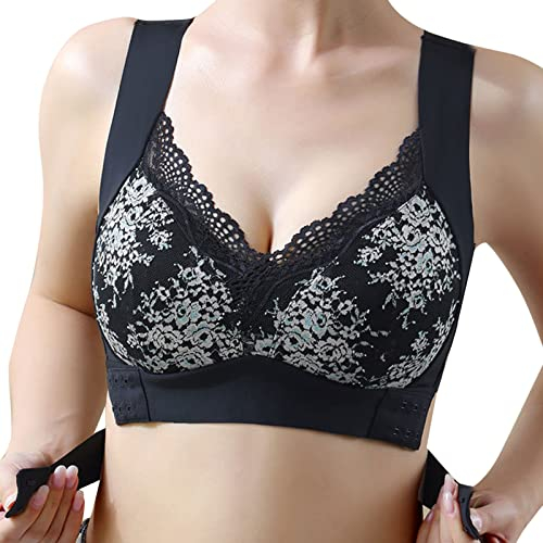 Reggiseno Taglie Forti Sostegno Alto Reggiseno Senza Spalline Seno Grande Reggiseno per Abiti scollati sulla Schiena Reggiseno Chiusura Davanti Reggiseno Balconcino Mezza Coppa