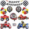 FAELNK Cars Luftballon Geburtstagsdeko Jungen Cars Geburtstagsdeko Rennwagen Party Dekorationen Cars Luftballons Geburtstag Set Geburtstag Deko Car Foilballoons für Kinder