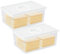 Vellsenne 2 Pack Sliced Cheese Container with Time Recording - Block Cheese Storage Container for Fridge Cream Cheese Sliced Cheese Cheddar Container Cheese Box with Lid Cheese Saver