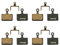 GRASKY Bicycle Brake Pads/Fit For SHIMANO Road Ultegra R8070, RS805, RS505, RS405 Hydraulic Disc Brake, 4 Pairs For 4 Calipers