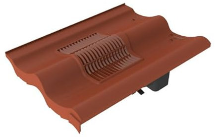 Timloc Double Pantile Roof Tile Vent RTV-DP Roofing Slate Ventilation (Red)