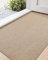 COLOR&GEOMETRY Large Door Matts Indoor 92 x 142 cm, Thin Indoor Door Mats Non Slip, Absorbent Dirt Trapper Easy Clean Doormats Inside, Khaki (Rolled-up NO Creases)
