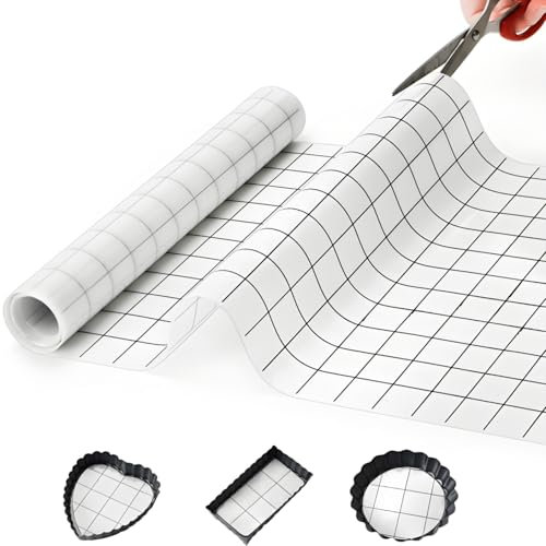 Covzoe Tappetino da forno in silicone, 30,5 cm x 2,3 m, tappetino antiaderente per pasticceria, taglio libero, tappetino per uso alimentare, resistente al calore, fodera per friggitrice ad aria per