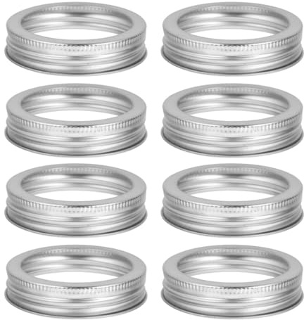 VICASKY 24stücke Einmachglas Deckel Rostbeständige Schraubringe Für Weithals-gläser Wiederverwendbare Und Spülmaschinenfeste Dosenverschlüsse Für Und Sprouting