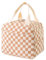 WYSUMMER Bolsa de almuerzo, bolso térmico para mujeres, bolsa refrigerada de lonchera térmica de pana, bolsa de almuerzo para adultos (Red de café)
