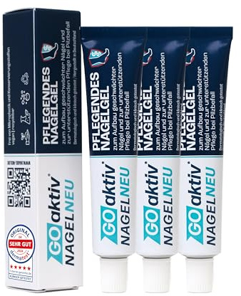GOaktiv® NAGELNEU | Pflegendes Nagelgel | 3 x 10 ml