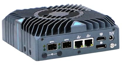 ANDAQI Micro Firewall Appliance, Mini PC, PFSense, Mikrotik, OPNsense, VPN, Router PC, N150, RX22, 2 x 2.5GbE LAN, 2 x SFP+ 10GbE, 2 x 3-PIN Phoenix Terminal COM, 0 RAM, 0 Storage, Barebone No System