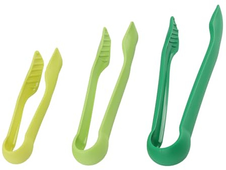 3 Pièces Pince de Cuisine Antidérapante, Pinces à Grillade Friture Servir, Pinces Alimentaire Pour Viande Salade, 3 Tailles Empilables, Kitchen Tools & Gadgets Pour Cuisine Pâtisserie Maison