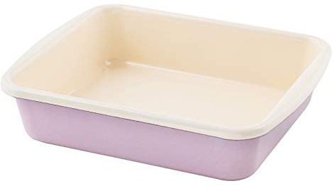 Riess, 0397-006, Minibackofenform, CLASSIC - BUNT/PASTELL, Farbe Rosa, Maße 24,8 x 20 cm, Höhe 5.5 cm, Emaille, Induktion