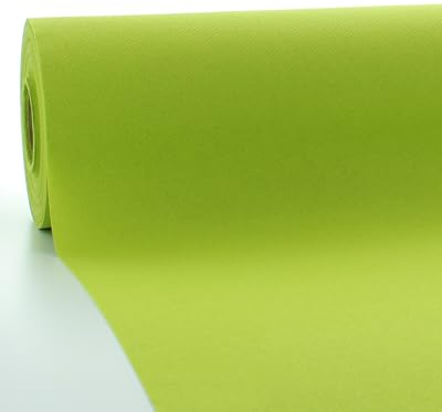 Sovie HORECA Linclass Airlaid Tischdeckenrolle Kiwi - Tischdecke 118cm x 25m - Einfarbige Papiertischdecke Rolle - Ideal für Party & Hochzeit
