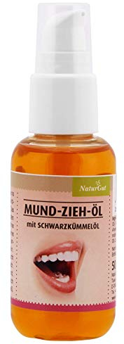 Mund-Zieh-Öl mit Schwarzkümmelöl - Ölkauen - frischer Atem durch Ölziehen Mundziehöl
