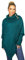 Mississhop Poncho Strick Sweatshirt Pullover Umhang Überwurf 30-01 Petrol